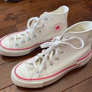 Pink and cream converse! I wore these exactly 2 times. They are so cute!